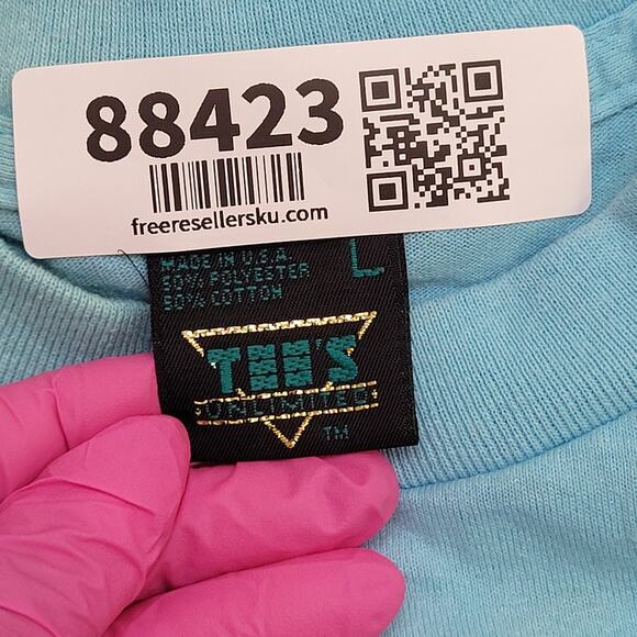 Vintage 80s Texas Armadillo Cowboy Shirt Medium 19x27 USA Made - Picture 11 of 12